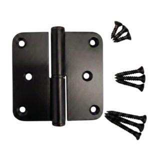 RVS Paumelle 80x80x2,5mm - zwart