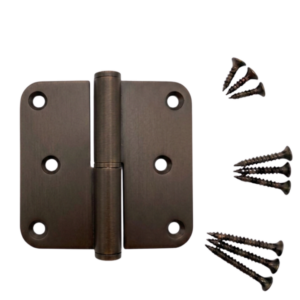 RVS Paumelle 80x80x2,5mm - Bruin