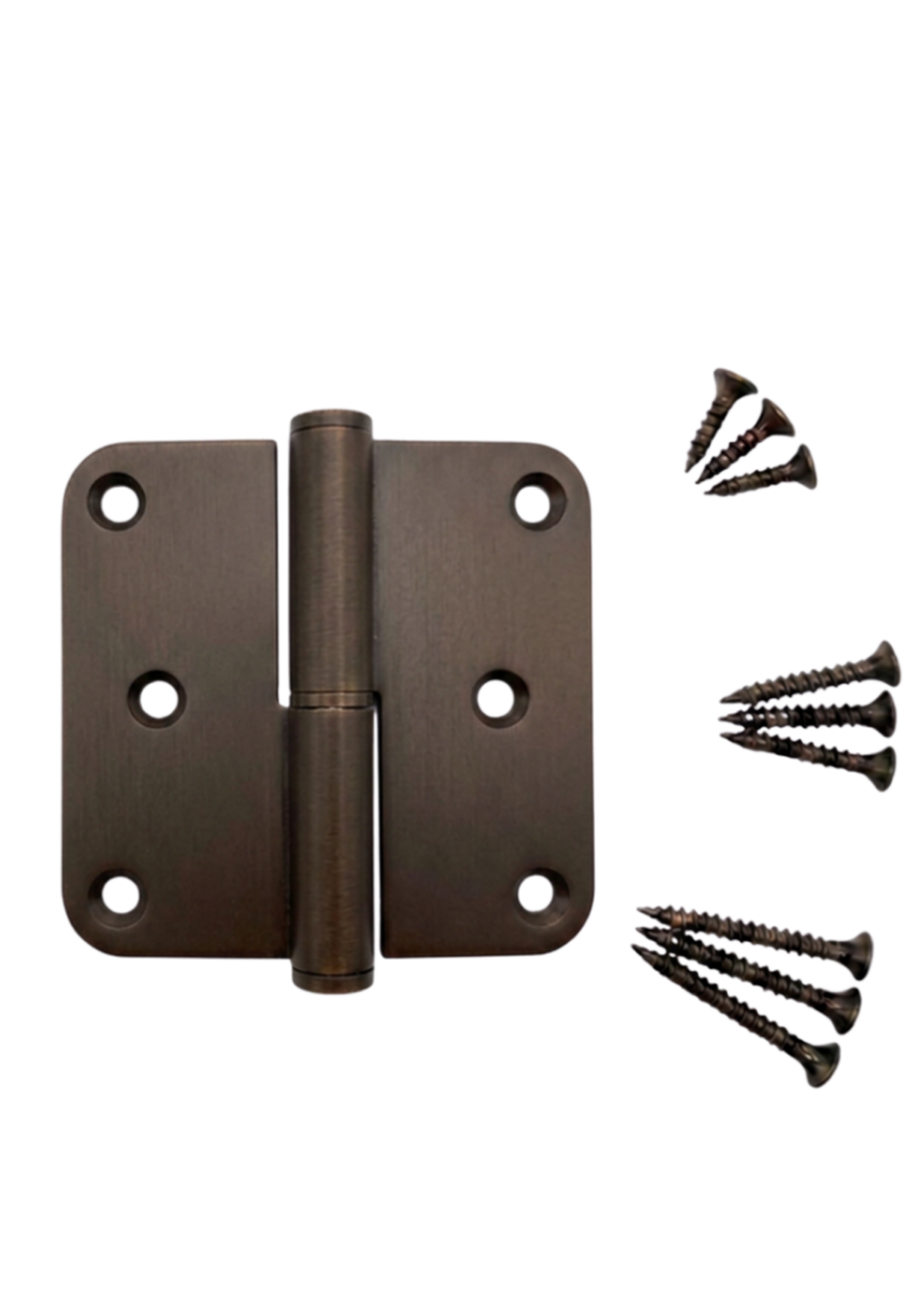RVS Paumelle 80x80x2,5mm - Bruin